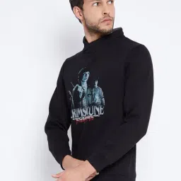 Crimsoune Club Black Regular Fit Printed Sweatshirt image 3