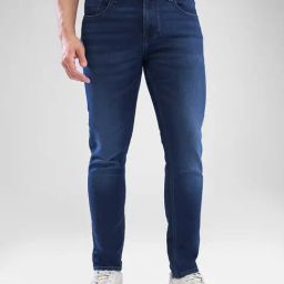 Spykar Blue Slim Fit Jeans-picture-3