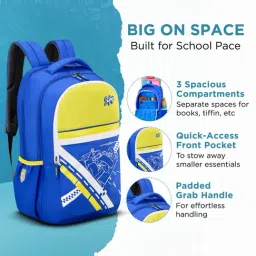 Skybags 38 Ltr Blue Spring Summer Printed Backpack image 3