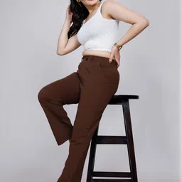 NUCOUTHS Women Super Relaxed Fit Mid-Rise Trousers-picture-19