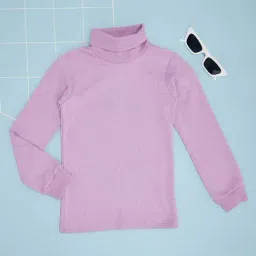 Pantaloons Junior Girls Orchid Bloom Cotton Solid Full Sleeves Casual Tops & Tees-picture-48