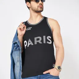 SF Jeans by Pantaloons Black Cotton Loose fit Vests-picture-19