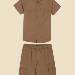 Allen Solly Boys Brown Cotton Shirt-picture-41