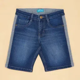 YU by Pantaloons Kids Blue Regular Fit Shorts image 3