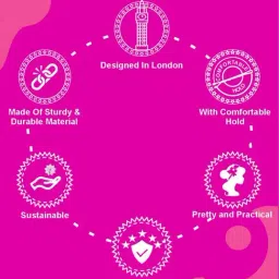 Accessorize London Blue Embroidered Hair Scrunchie image 4