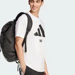 adidas Black 4ATHLTS Striped Training Backpack image 5