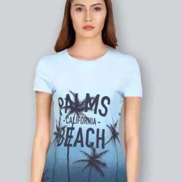 Lyra Blue Cotton Printed T-Shirt-picture-34