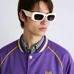 Ted Smith Black UV Protection Rectangular Unisex Sunglasses-picture-21