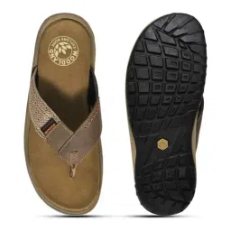 Woodland Men's Khaki Thong Sandals image 5