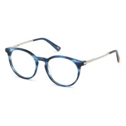WEB EYEWEAR Blue Round Unisex Eye Frames-image-0