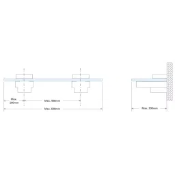 Ebco Adjustable Glass Shelf Support Silver Finish, Size 6x12 mm, AGSS1 image 3