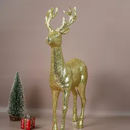 Little Surprise Box LLP 2pcs Gold Reindeer Combo Christmas Dcore & Decoration image 4
