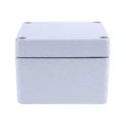 RS PRO Grey Die Cast Aluminium Enclosure, IP66, Grey Lid, 75 x 80 x 57 mm Model No 7608979 image 4
