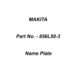 Makita Name Plate Suitable For DLM432, Part No 856L50-3-picture-10
