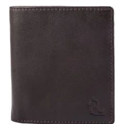 Kara Dark Brown Solid Leather Bi-Fold Wallet-picture-6