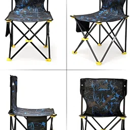 knyuc mart Alloy Steel Outdoor Ultralight Portable Folding Chairs with Carry Bag Heavy Duty 264Lbs Capacity Camping Foldable Backpacking Chair (Medium Size) 71.1H x 41W x 41L image 5