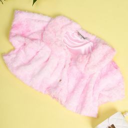 stylobug Stylo Bug Half Sleeves Fur Detailed Solid Shrug - Pink-picture-13