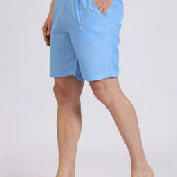 Hallstatt Life Men Textured Regular Fit Mid-Rise Shorts image 3