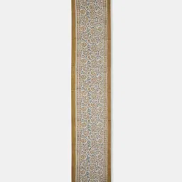 Fabindia Zaira Blue & Mustard-Yellow Hand Block Cotton Printed Table Runner image 5