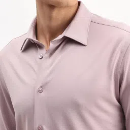 Rare Rabbit Pink Solid Regular Fit Formal Shirt image 5