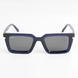 Ted Smith Black UV Protection Rectangular Unisex Sunglasses image 3