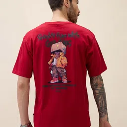 Status Quo Graphic Printed Round Neck Pure Cotton Half Sleeves Oversized T-shirt image 5