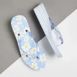 Fame Forever by Lifestyle Kids Blue & White Flip Flops-picture-33