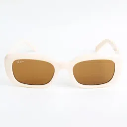 Ted Smith Black UV Protection Rectangular Unisex Sunglasses image 3