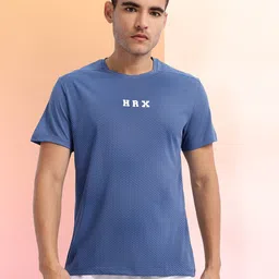 HRX by Hrithik Roshan Geometric Printed Rapid-Dry Training T-shirt image 3