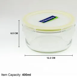 glasslock Freelance Transparent Glass 400 ml Jars and Container image 5