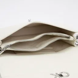 CALVIN KLEIN Chalk Textured Medium Shoulder Bag image 5