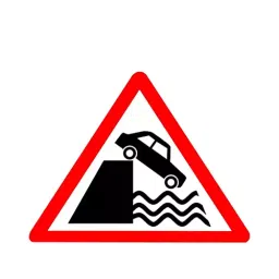 Ladwa 600 mm Right Hand Curve Cautionary Retro Reflective Road Signage, (1 Pcs) image 1