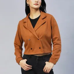 Rigo Brown Fleece Biker Jacket-picture-47