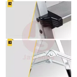 Jawsons Aluminium Ladder Silver 3 Steps image 4