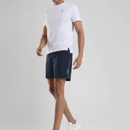 Reebok White Polyester Regular Fit Solid T Shirt image 5