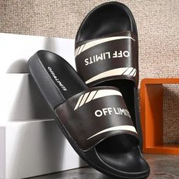 OFF LIMITS Men's LOUNGE Dark Brown & Bone White Slides-picture-15