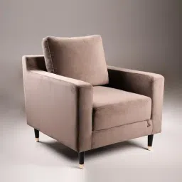 Durian Harlow Brown Fabric 1 Seater Sofas-picture-35