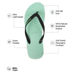 Chupps Men's Banana Leaf Black Flip Flops image 5