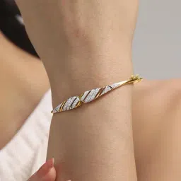 Mia by Tanishq Diamond 14k (585) Yellow Gold Bangle for Women-picture-25