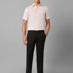 Louis Philippe Pink Cotton Regular Fit Shirt image 5