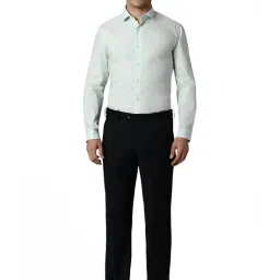 Louis Philippe Green Cotton Slim Fit Printed Shirt image 5