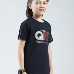 Monte Carlo Boys Navy Blue Printed Regular Fit T-Shirt image 5