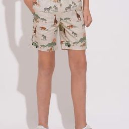 Jack & Jones Junior Boys Pebble Cotton Printed Shorts-picture-3