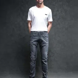 Rare Rabbit Blue Slim Fit Fit Solid Jeans image 5