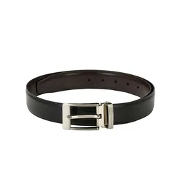 Pacific Gold Men Black & Brown Solid Reversible  Belt-image-84
