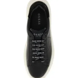Guess Men Black Solid Lace-up Sneakers image 4