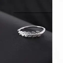 Teeragaj Unisex Stainless Steel Artificial Stones Studded Finger Ring-image-96