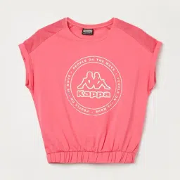 Kappa Girls Pink Printed T-shirt-image-30