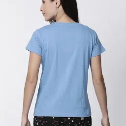 Kryptic Pink & Blue Printed Cotton T-Shirt - Pack of 2 image 3