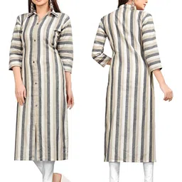 MANTRA DESIGNER Women White Khadi Kurtas-image-94